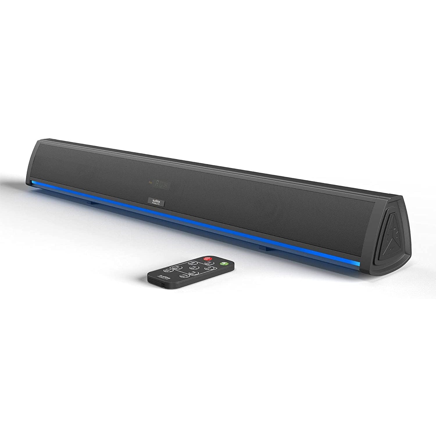 Audible Fidelity Soundbar, Bluetooth Sound Bar for TV and PC, Compact with RGB LED Display, Air Tube & 2.0 Channel Amplifier Wireless