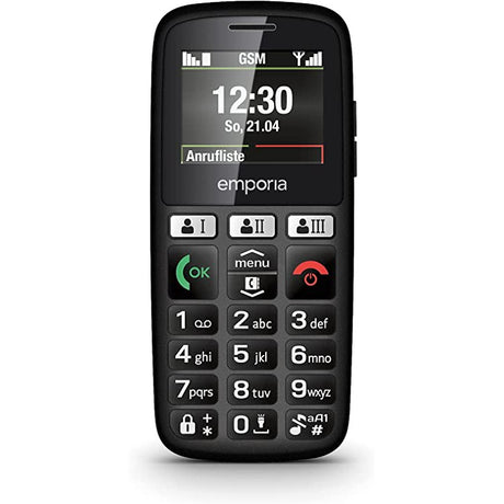Emporia Happy E30 2G Mobile Phone - Black