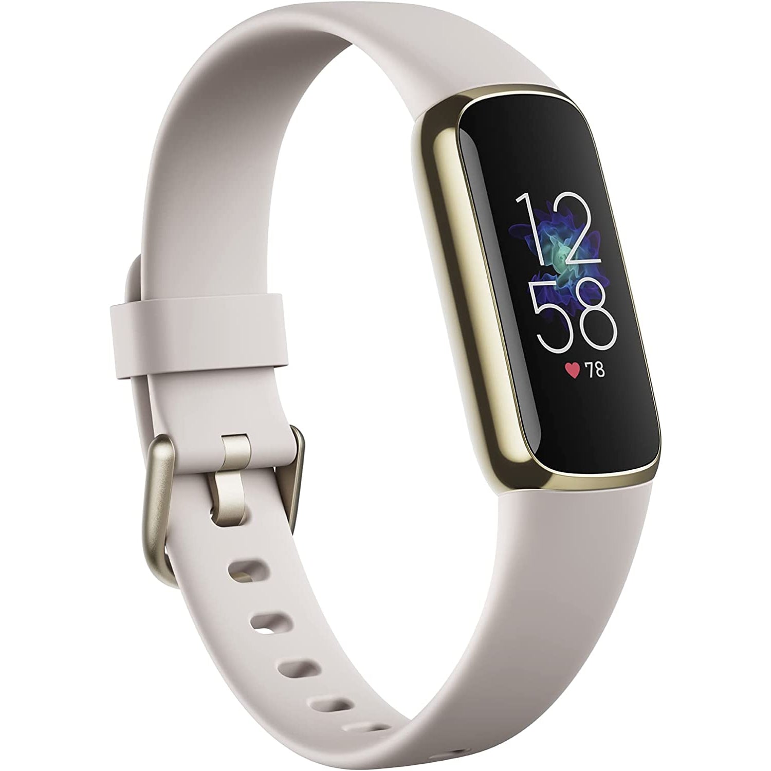 Fitbit Luxe Activity Tracker - Soft Gold / Porcelain White - Refurbished Pristine