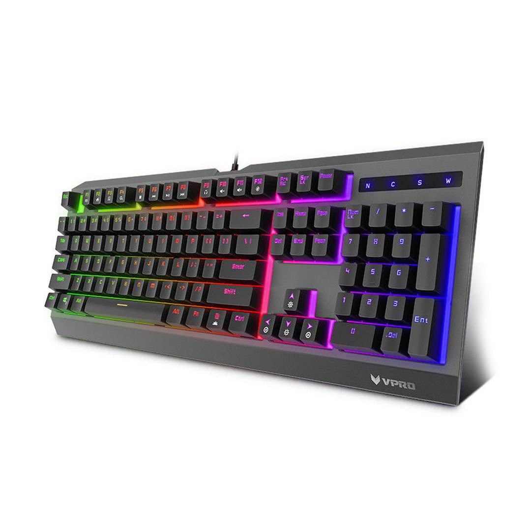 Rapoo V52S Backlit Wired Gaming Keyboard - Black