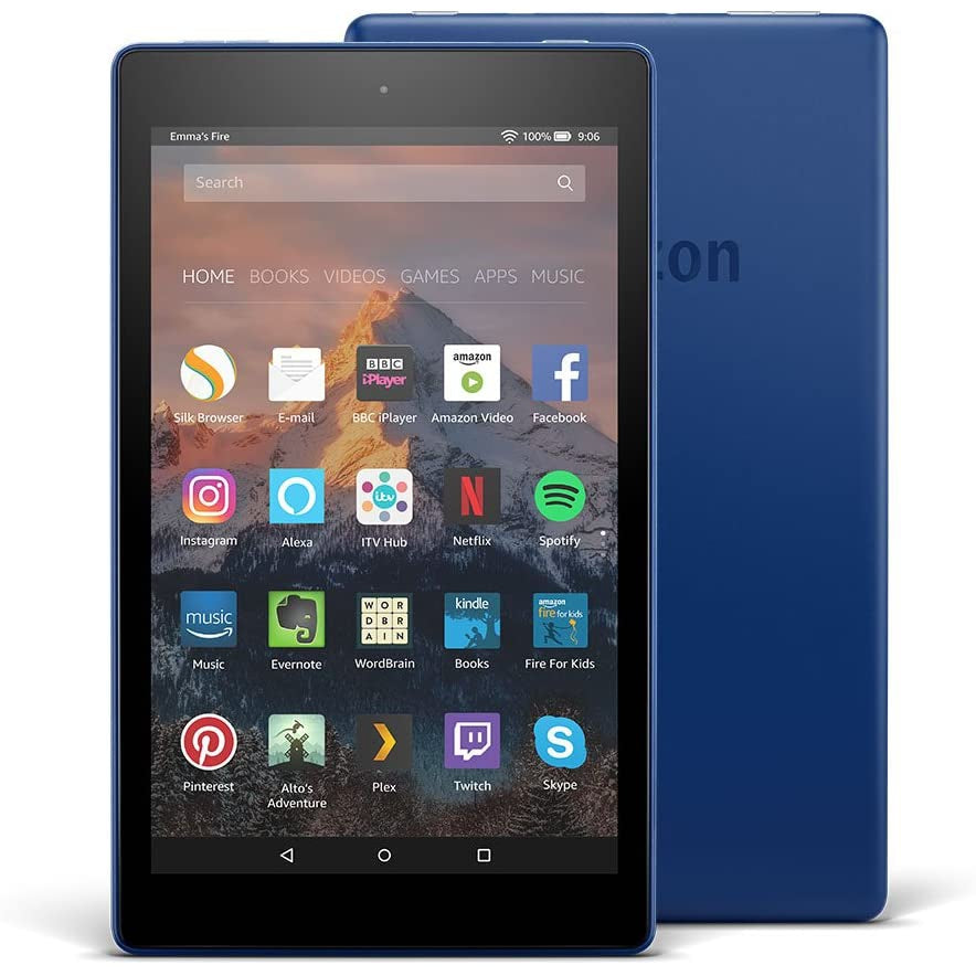 Amazon Fire HD 8 Tablet with Alexa, 8" HD Display, 16 GB, Blue
