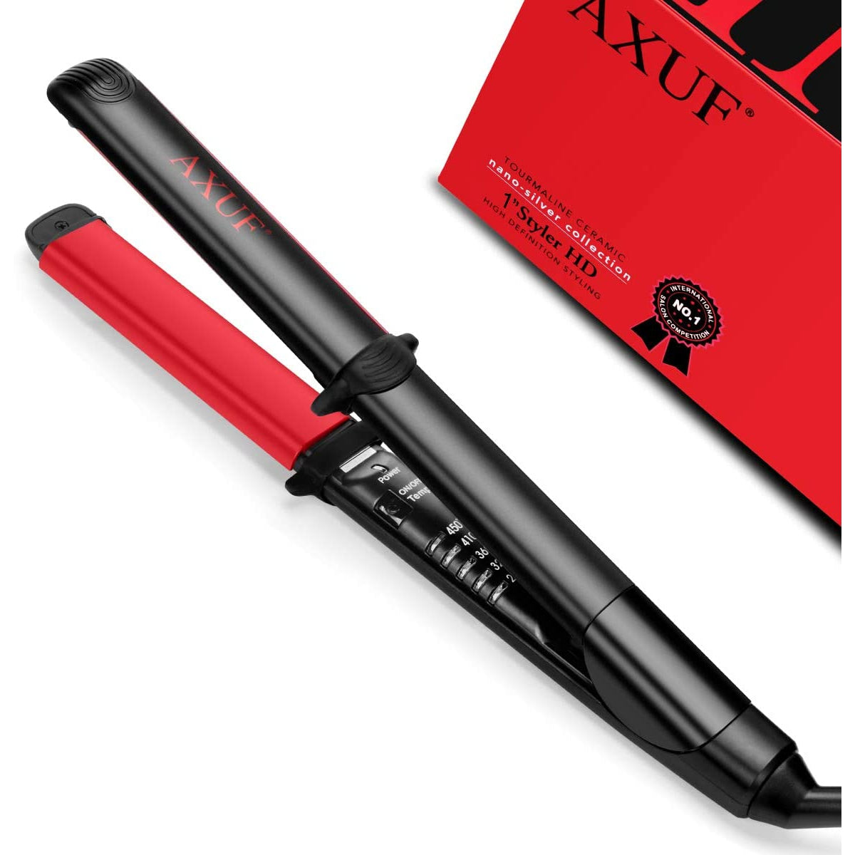 Axuf 2 in 1 Professional Hair Straightener and Curler in Titanium Ceramic Nano Tourmaline Flat Iron and For All Hair Types