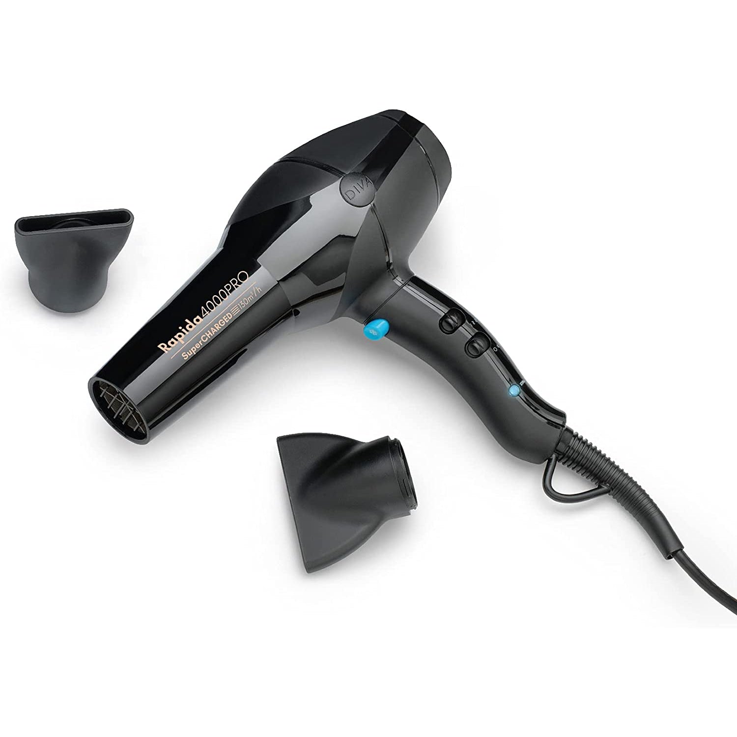 Diva Pro Styling Rapida 4000 Pro Hair Dryer - Black