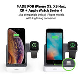 Belkin PowerHouse Charge Dock for Apple Watch + iPhone, White/Black