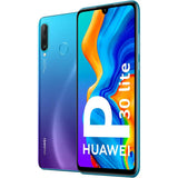 Huawei P30 Lite 6.15" Unlocked Smartphone 4GB RAM, 128GB, Peacock Blue - New
