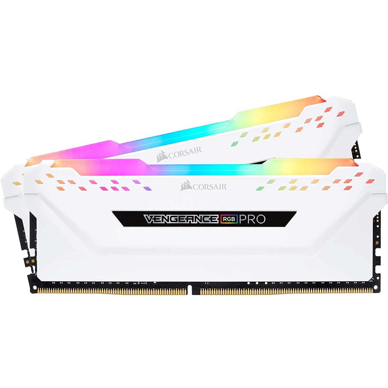 Corsair Vengeance RGB PRO 16 GB (2 x 8 GB) DDR4 3200 MHz C16 XMP 2.0 Enthusiast RGB LED Illuminated Memory Kit - White