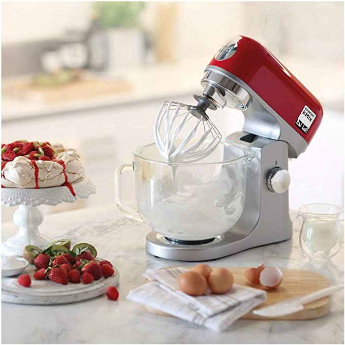 Kenwood kMix Stand Mixer with 5L Glass Bowl 1000W, Red