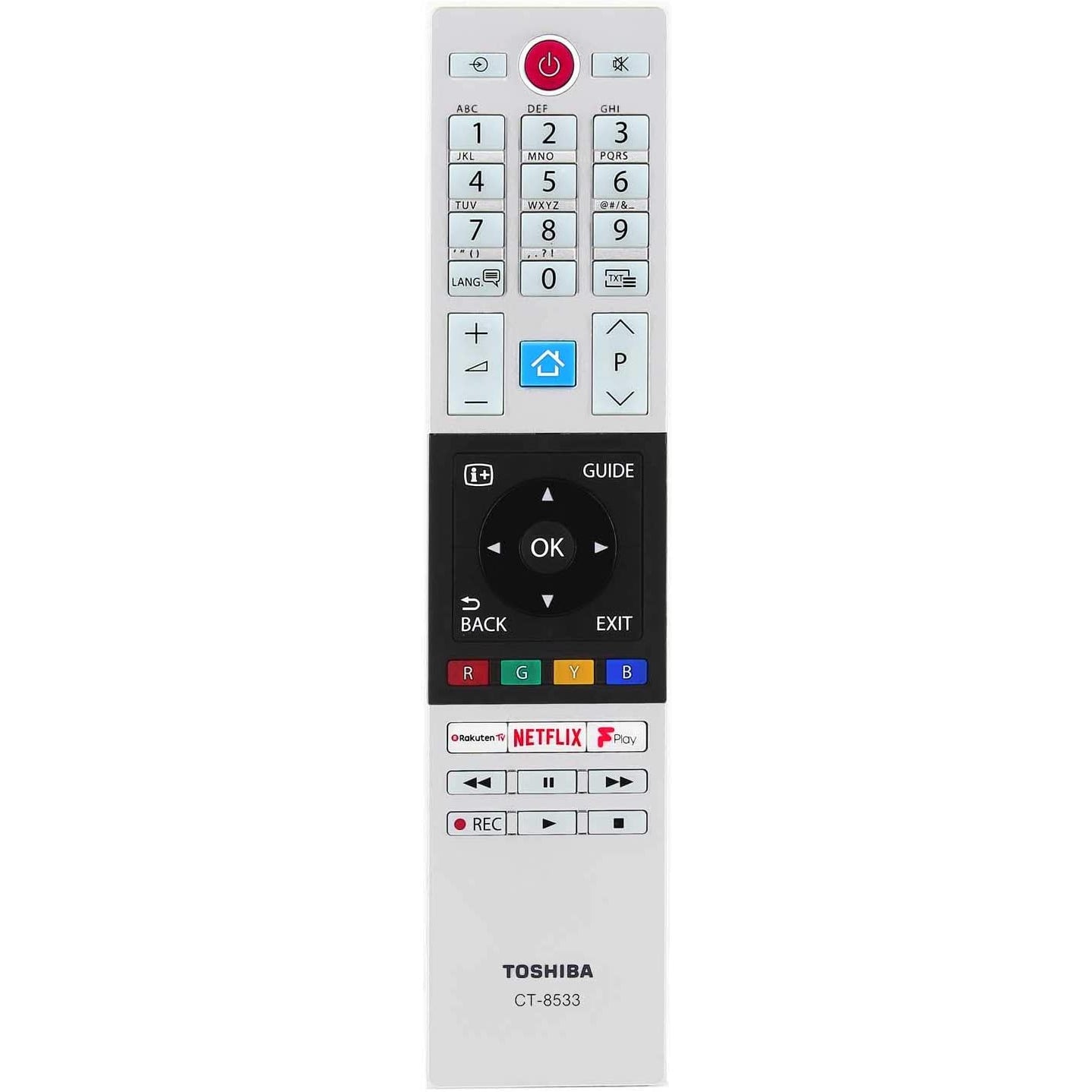 Toshiba CT-8533 Genuine Remote Control for 2018 2019 LED TVs