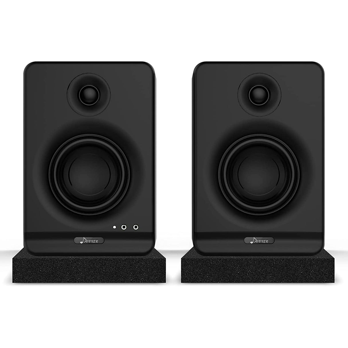 Donner DYNA 3 Studio Monitors 3" Active Monitor Speakers with Professional CSR Bluetooth 5.0 - Black