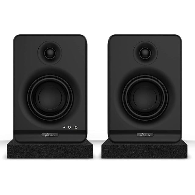Donner DYNA 3 Studio Monitors 3" Active Monitor Speakers with Professional CSR Bluetooth 5.0 - Black