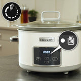 Crock-Pot CSC026 DuraCeramic Digital Saute Slow Cooker with HOB-Safe Pot, Anti-Stick & Easy Clean, 5L