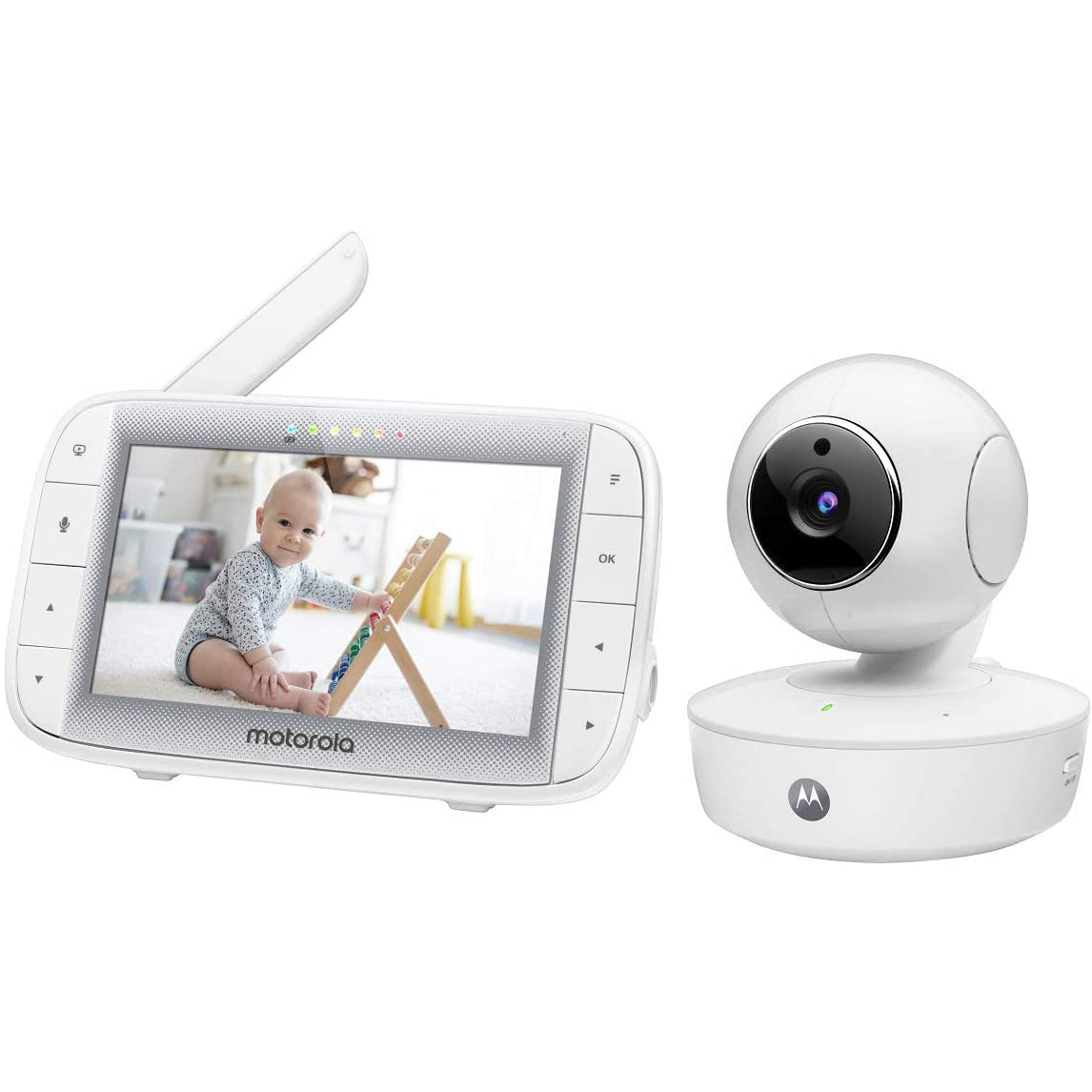 Motorola MBP50 Digital Video Baby Monitor, White