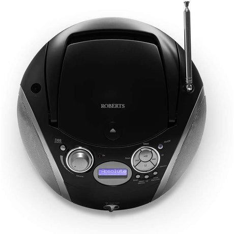 Roberts Radio Zoombox3 DAB/DAB+/FM/SD/USB Radio with CD Player - Black