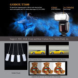 GODOX TT600 Flash Speedlight GN60 2.4G Wireless Camera Speedlite for Canon Nikon Pentax Fujifilm Olympus Camera - Black