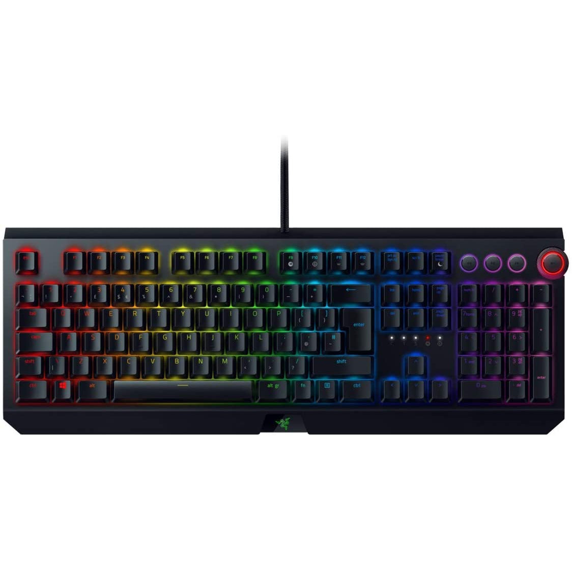 Razer Blackwidow Elite USB Mechanical Gaming Keyboard UK Layout - Green Switches