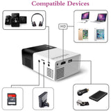 Artlii YG300 Mini Portable Projector, 30000 Hours Time Span, White