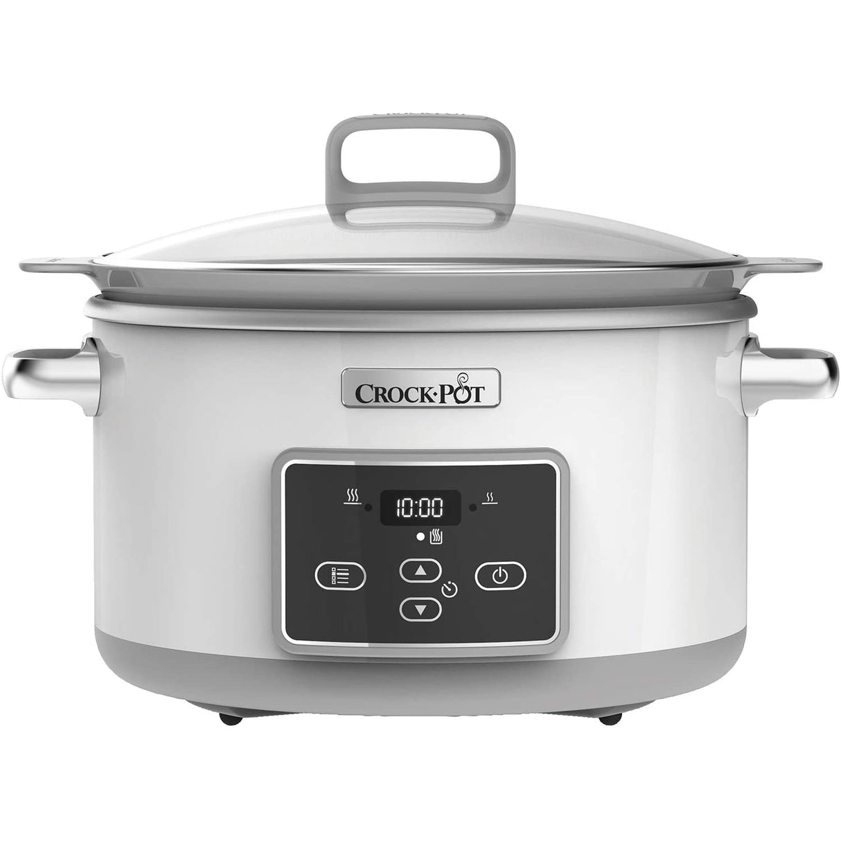 Crock-Pot CSC026 DuraCeramic Digital Saute Slow Cooker with HOB-Safe Pot, Anti-Stick & Easy Clean, 5L