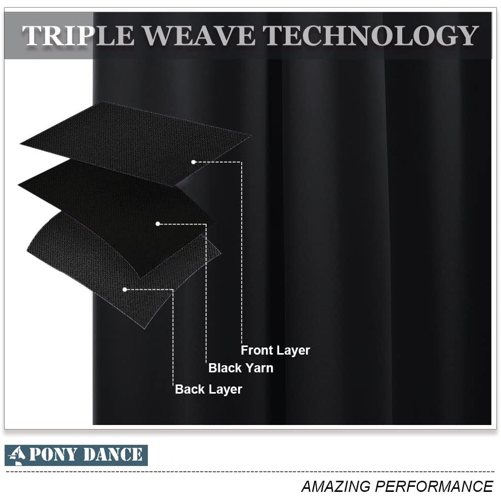 Pony Dance Curtains Black/Cream/Brown