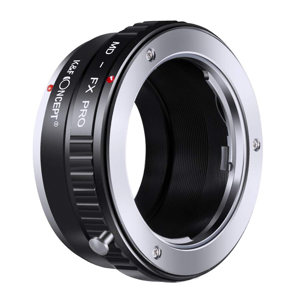 K&F Concept Lens Mount Adapter with Light-reducing Paint for MD Minolta MD MC Rokkor Lens to Fujifilm FX Mount Camera Body