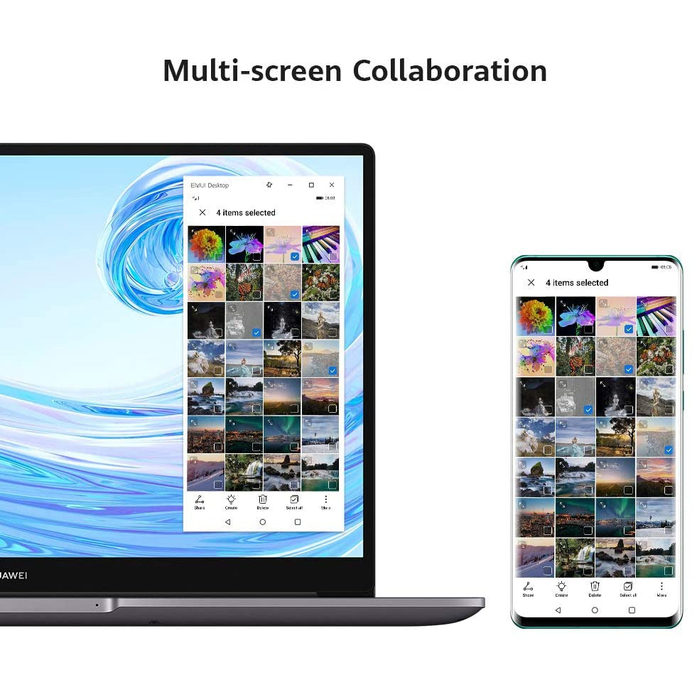 HUAWEI MateBook D 15, AMD Ryzen 7, 8GB RAM, 512GB SSD, Multi-screen Collaboration, Fingerprint Reader, Space Grey
