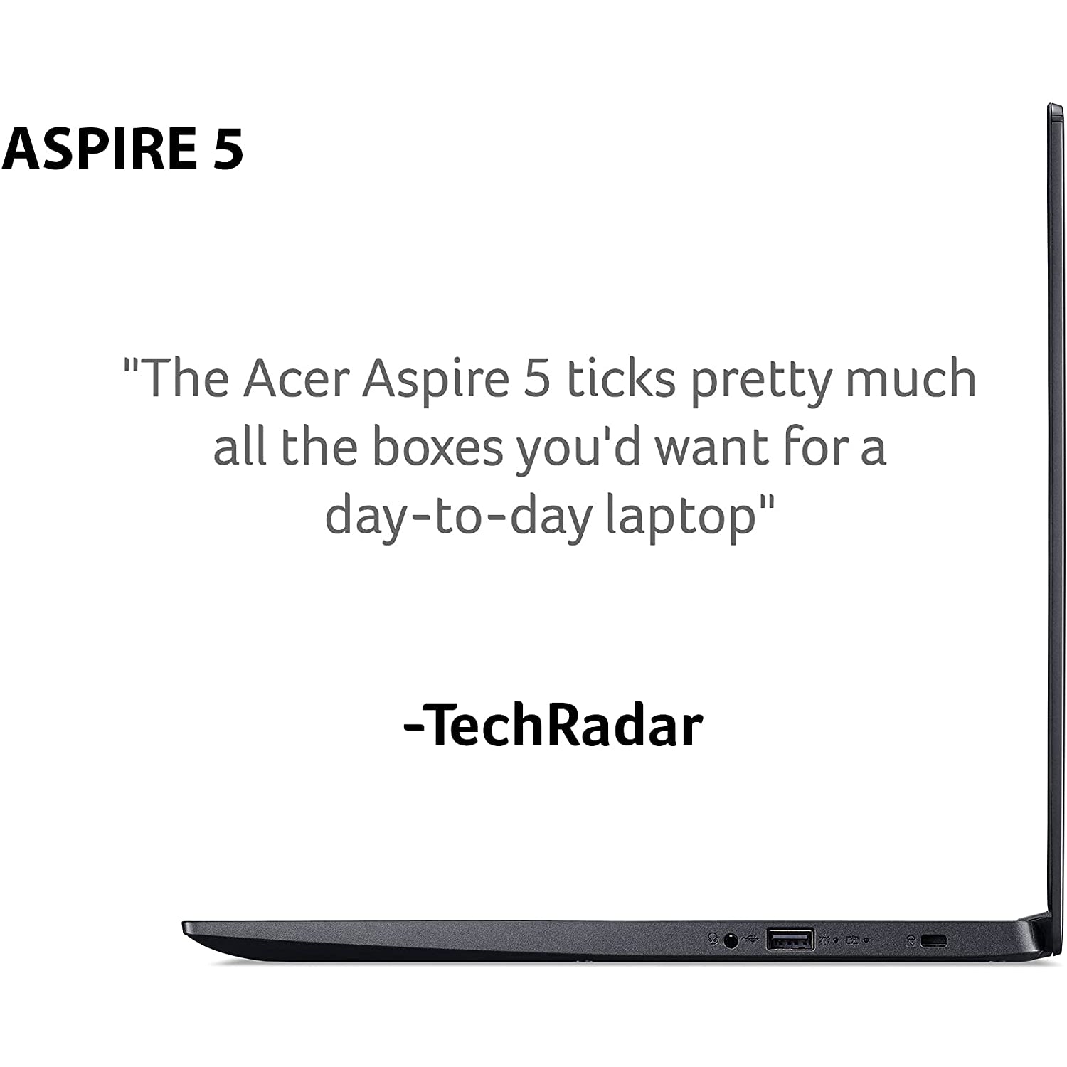Acer Aspire 5 A515-55 15.6 inch Laptop, Intel Core i5-1035G1, 8GB, 512GB SSD, Full HD Display, Windows 10, Black