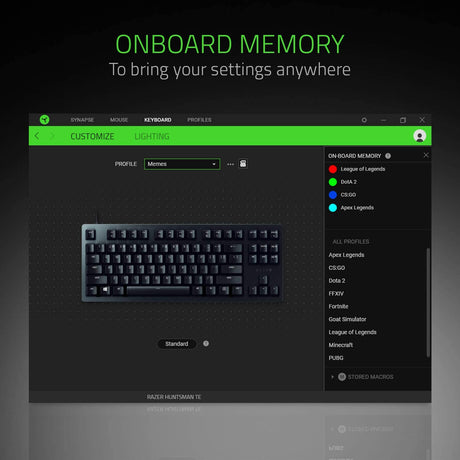 Razer Huntsman Tournament Edition Keyboard - Excellent
