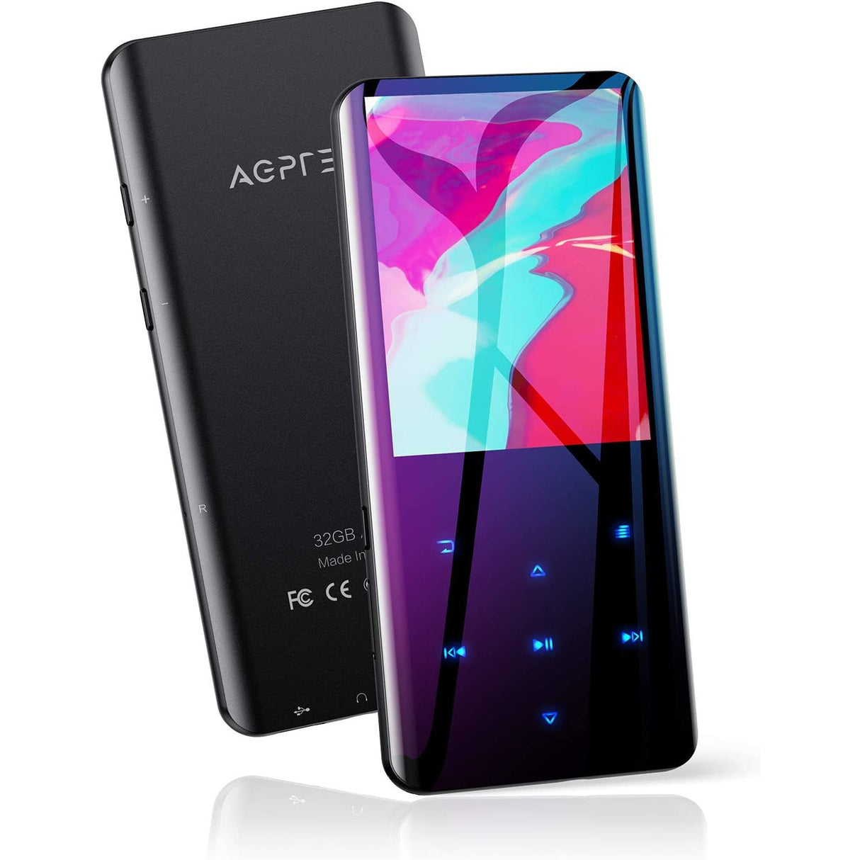 Agptek MP3 Player - 32GB - Black