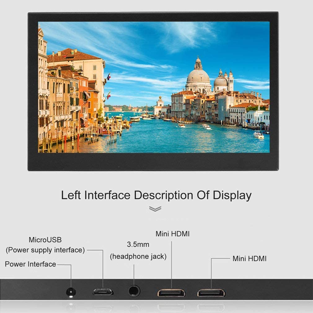 Elecrow Monitor Display IPS Screen-13.3 Inch LED Small Portable 1920*1080p Monitor with HDMI Input
