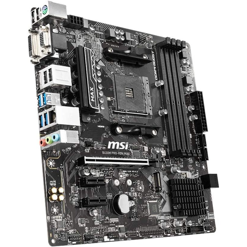 MSI B450M PRO-VDH MAX Motherboard - Refurbished Excellent