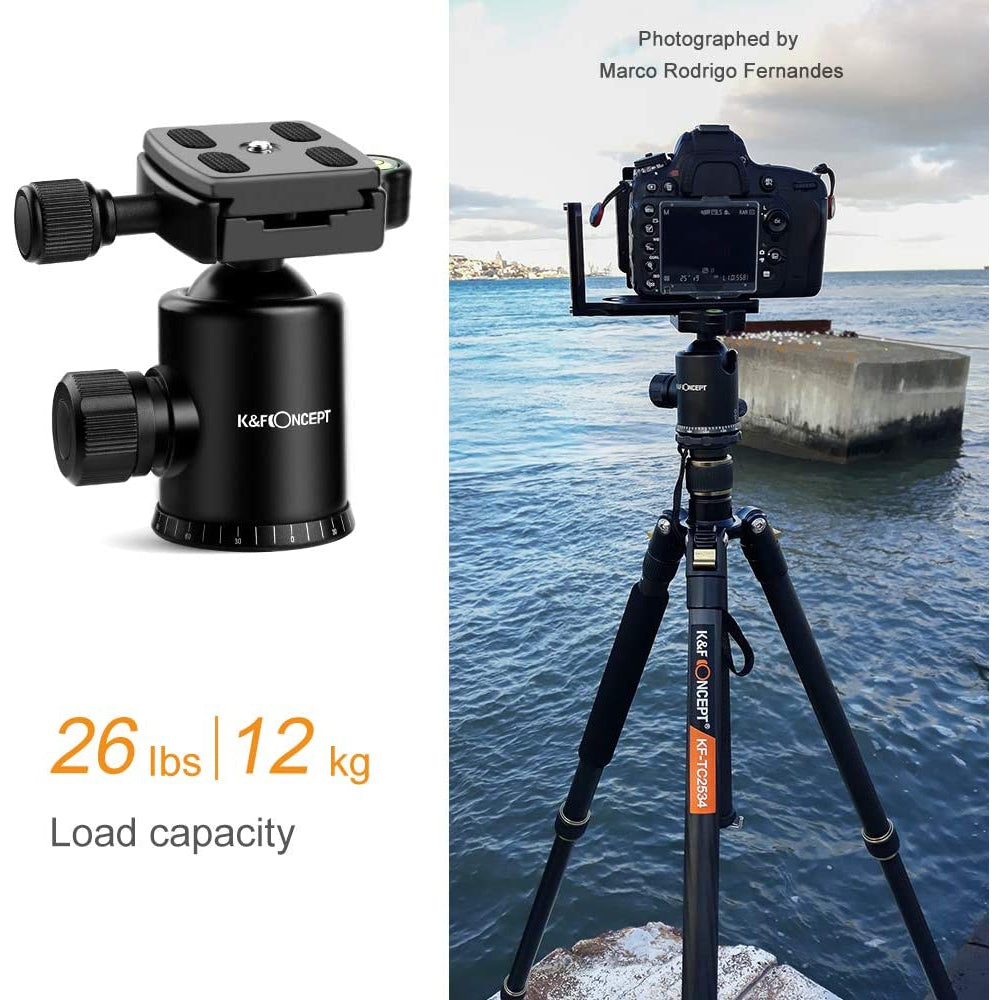 K&F Concept 67" Carbon Fibre Camera Tripod