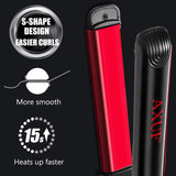 Axuf 2 in 1 Professional Hair Straightener and Curler in Titanium Ceramic Nano Tourmaline Flat Iron and For All Hair Types