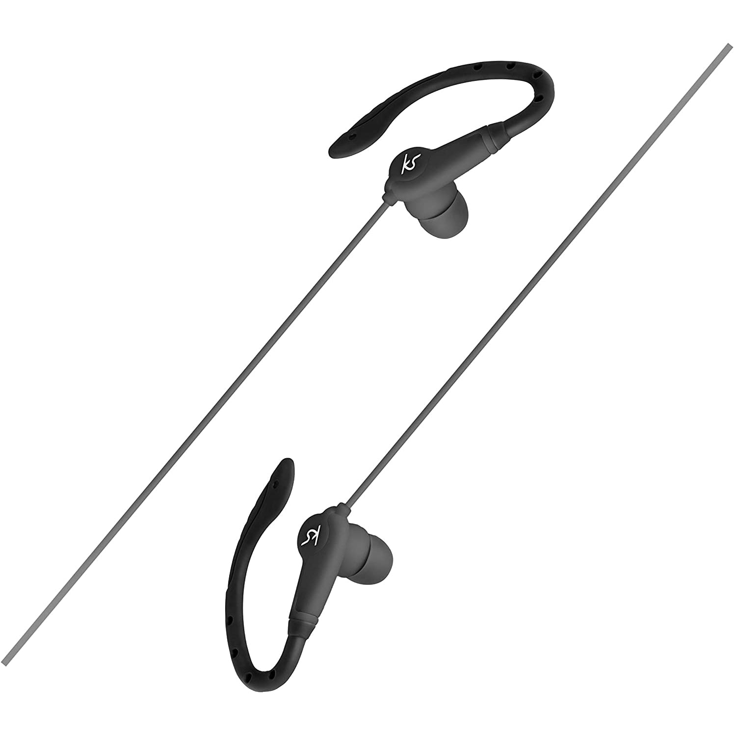 KitSound Exert Wired Sports Earphones - With Microphone
