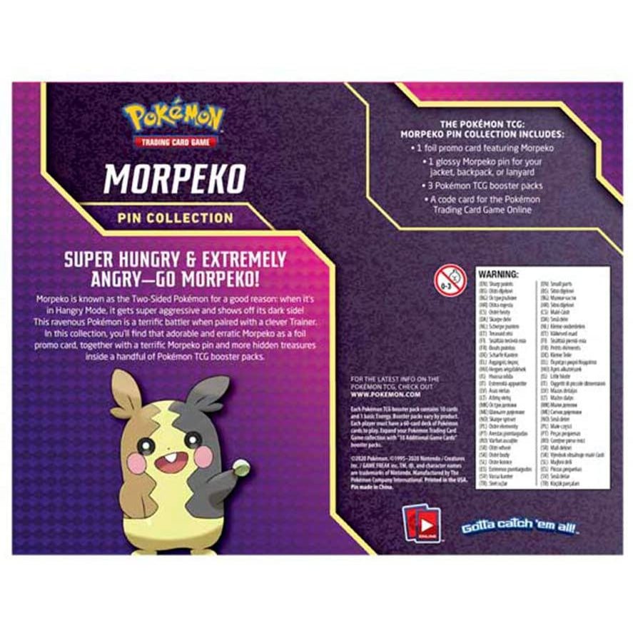 Pokemon Trading Card Game Morpeko Pin Collection