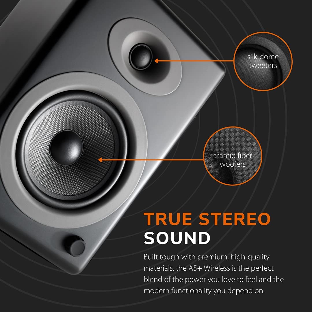 Audioengine A5+ Wireless Bookshelf Speakers