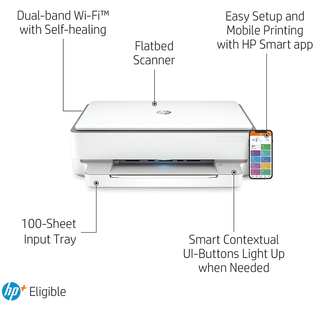 HP Envy 6030e All in One Colour Printer White