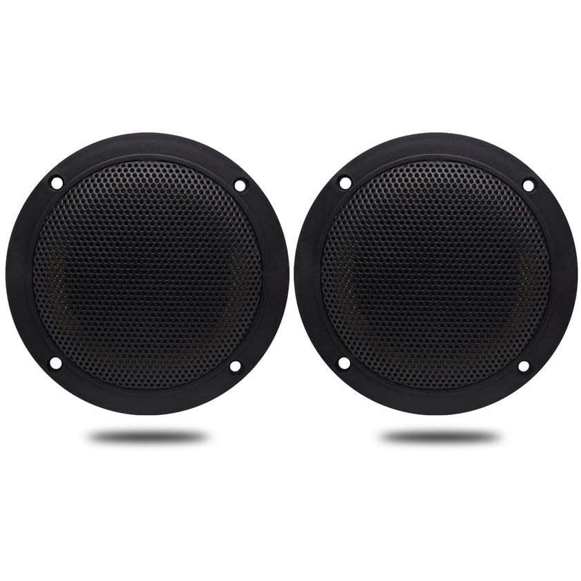 Herdio 4 Inch 2-Way Marine Waterproof Speakers - Black