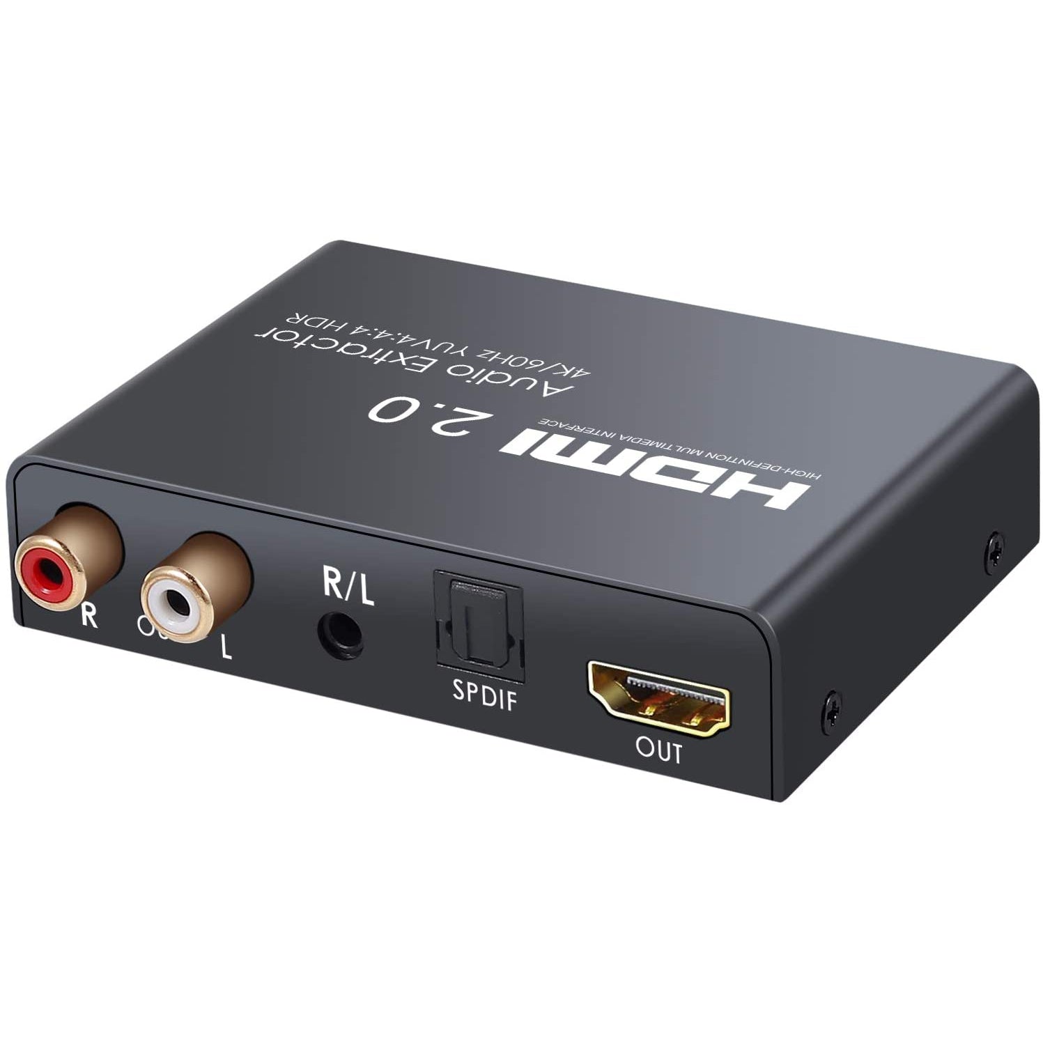 HDMI 2.0 Audio Extractor 4K / 60Hz YUV 4:4:4 and HDR Adapter