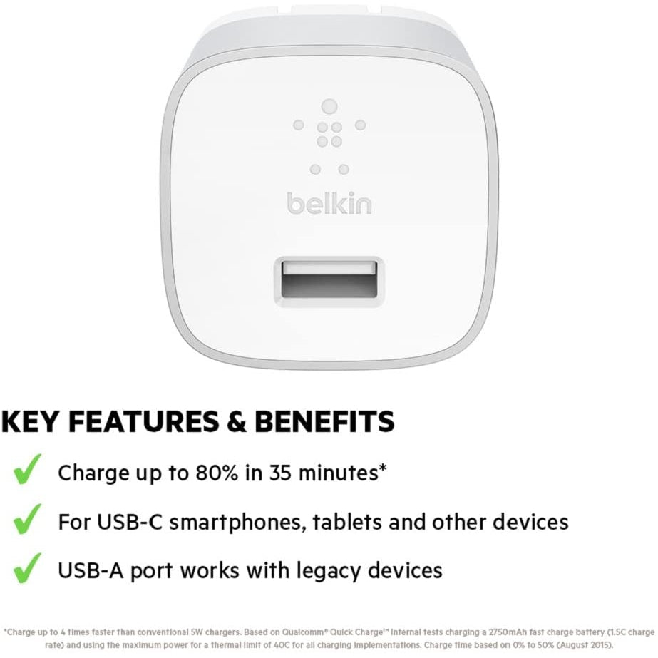 Belkin Home Charger+ USB-C Cable, 3419CL