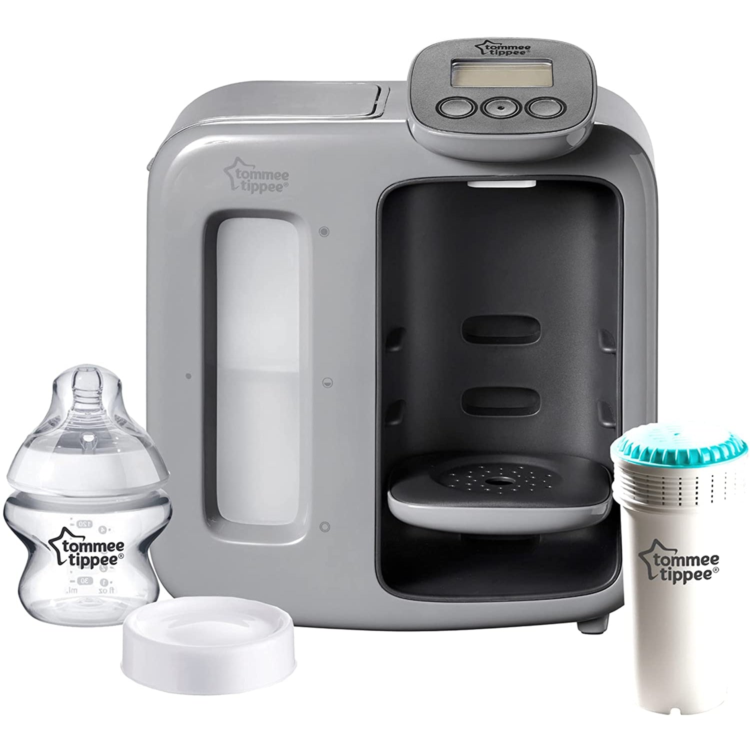 Tommee Tippee Perfect Prep Day & Night, Baby Bottle Maker Machine - Grey