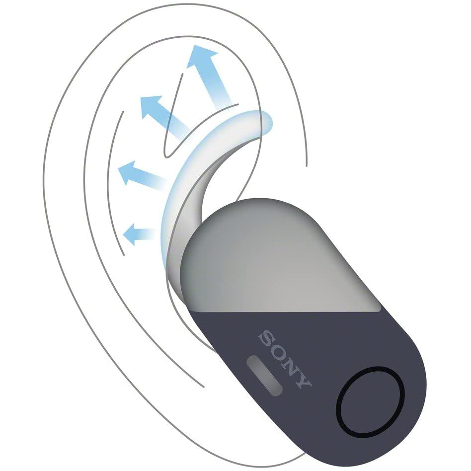 Sony WF-SP700N Truly Wireless Noise-Cancelling Sports Headphones - Black