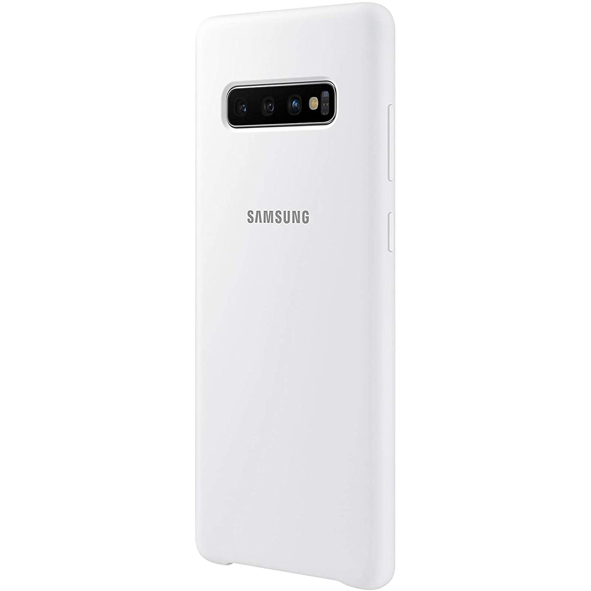 Samsung Galaxy S10+ Silicone Cover - Black / White