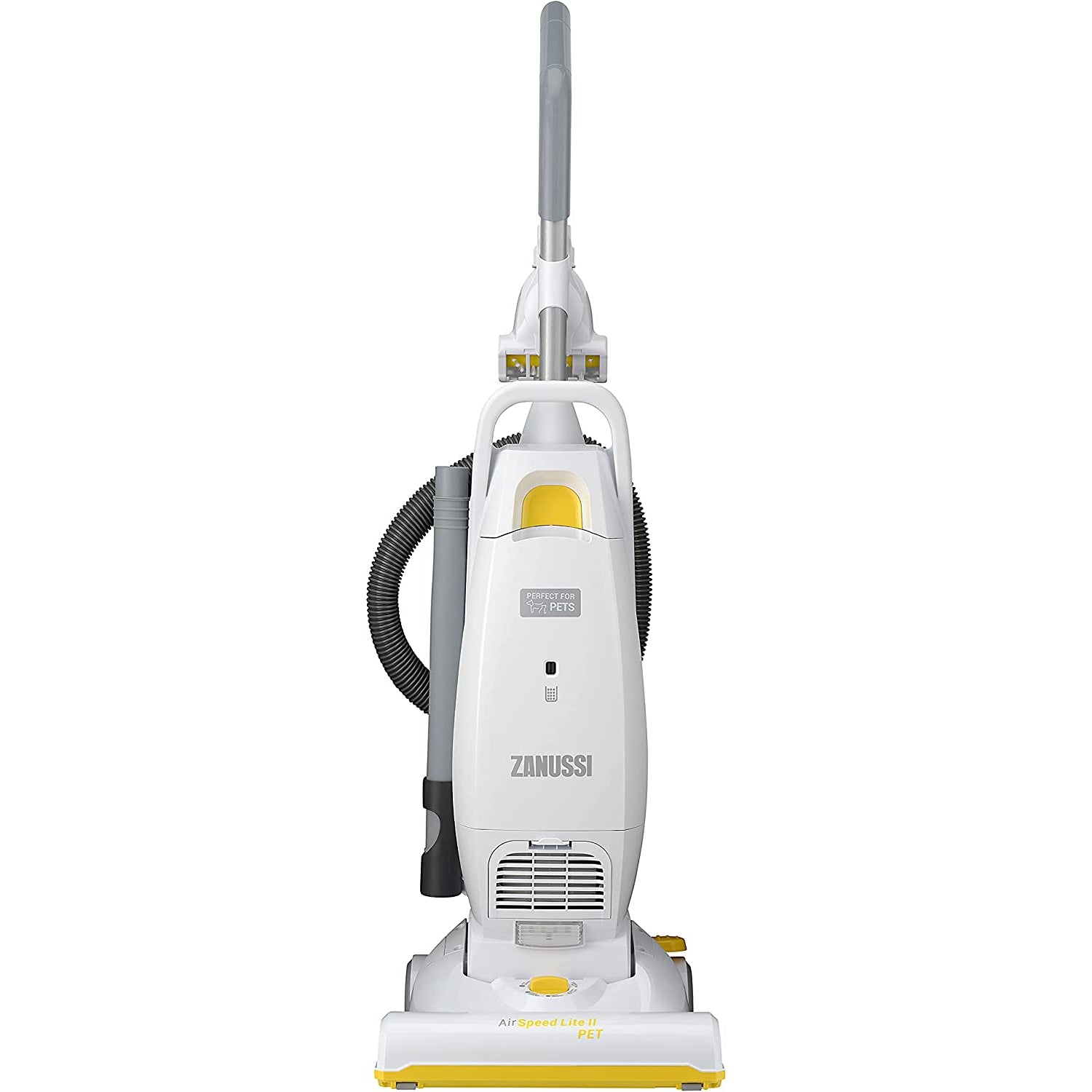 Zanussi AirSpeed Lite II Pet ZAN2087PT Upright Vacuum Cleaner - White/Yellow - New