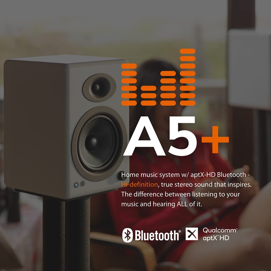 Audioengine A5+ Wireless Bookshelf Speakers