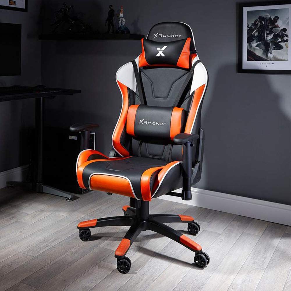 X-Rocker Agility Sport PC Gaming Chair - Orange