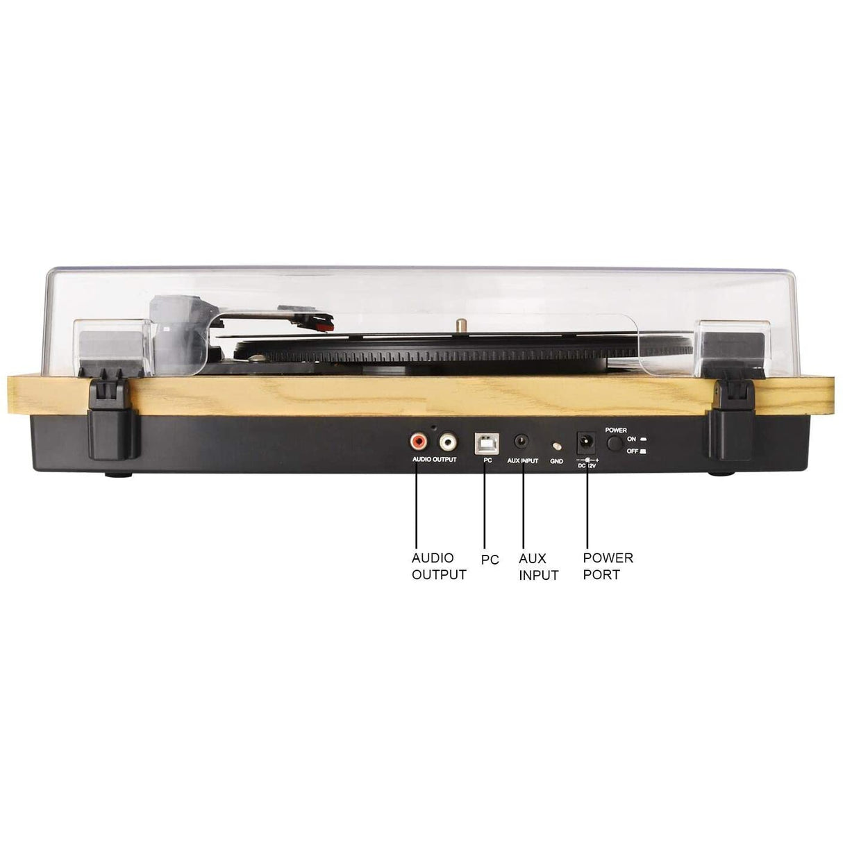 Max Pad LP Wooden Wireless Turntable Converter
