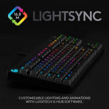 Logitech G Pro Mechanical Gaming Keyboard Qwertz, Ultraportable Design without Numeric Keypad, Removable Micro USB Cable, Backlit Keys, Black