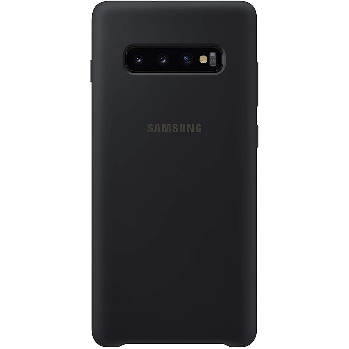 Samsung Galaxy S10+ Silicone Cover - Black / White