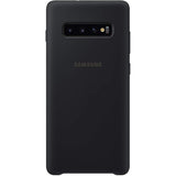 Samsung Galaxy S10+ Silicone Cover - Black / White
