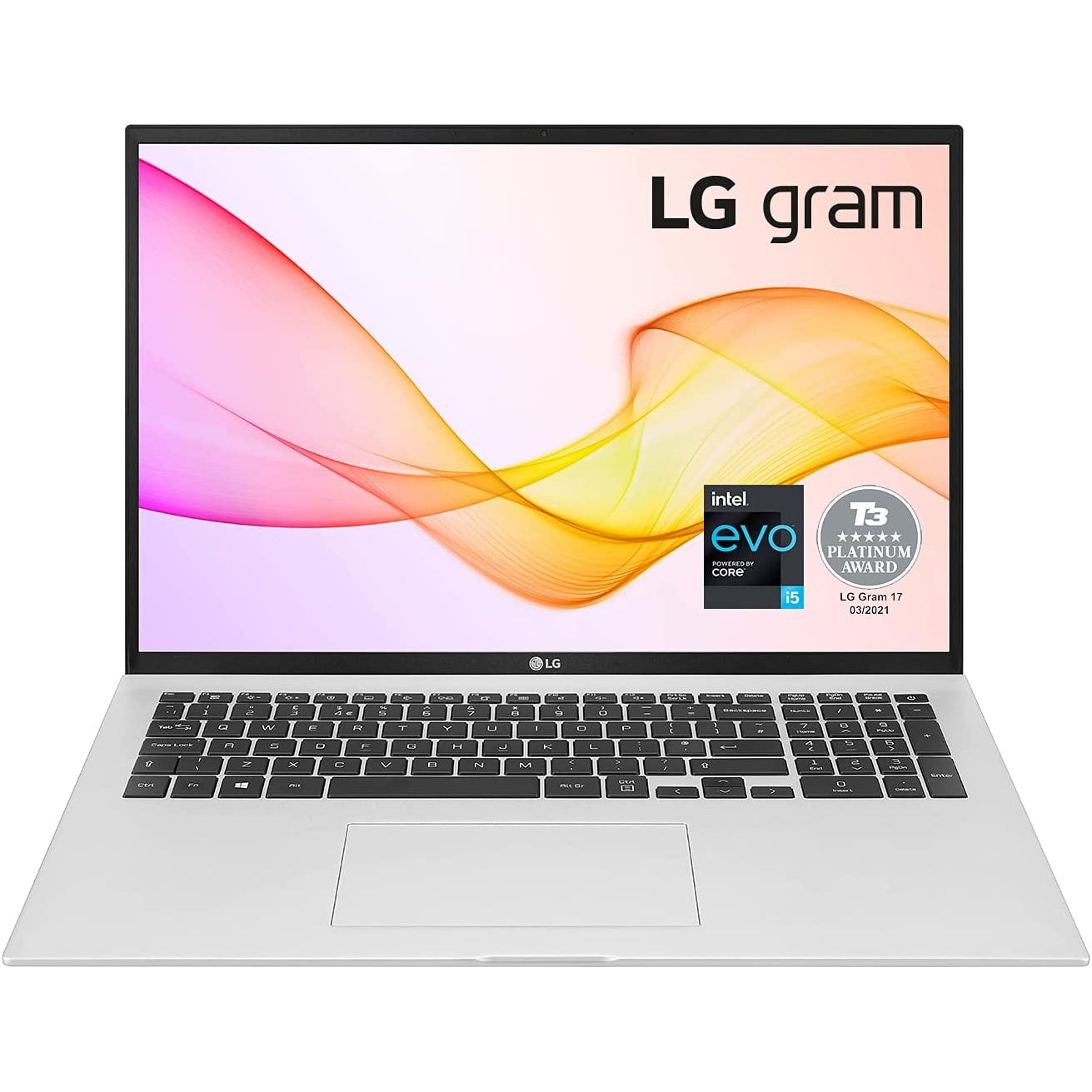 LG Gram 17Z90P 17" Laptop, Intel Core i5-1135G7, 512GB SSD, 8GB Ram, Silver