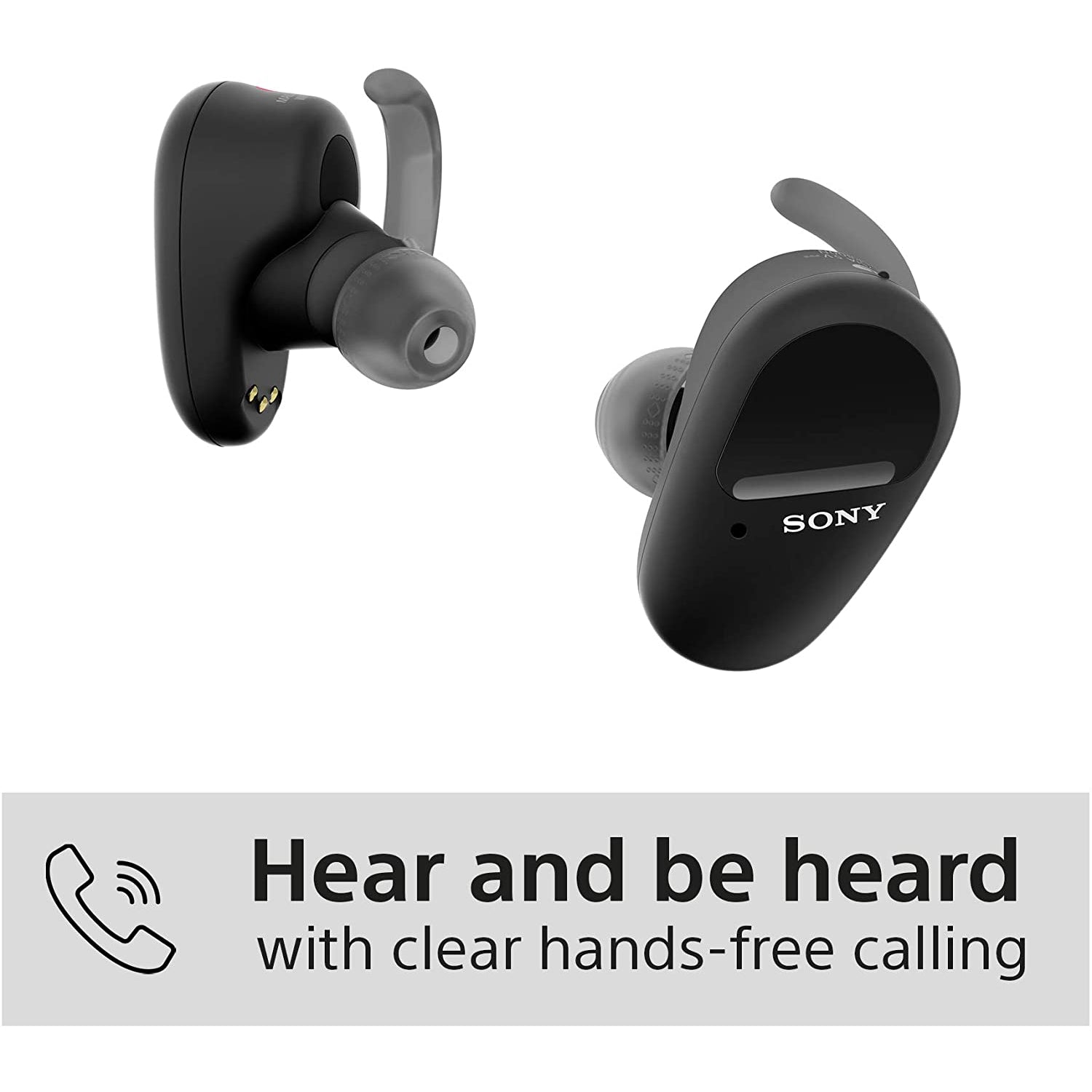 Sony WF-SP800N In-Ear True Wireless Earbuds - Black - Refurbished Good